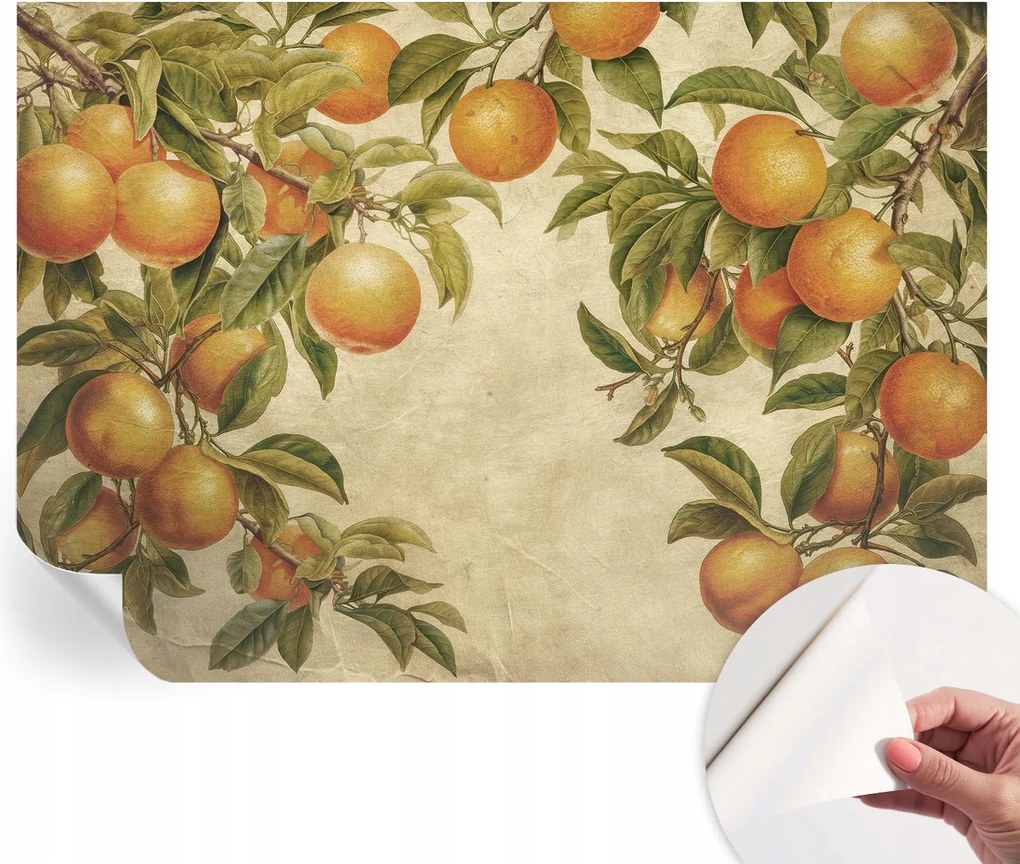 Dekoratív öntapadós fotótapéta irodába Gyümölcsös ágak 208x146 cm