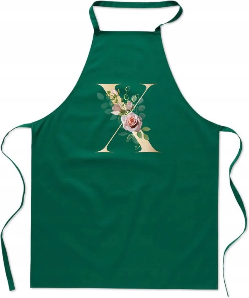 Konyhai Kötény zöld X Betűvel Straight Edge Generáció Xavier FA_336_z