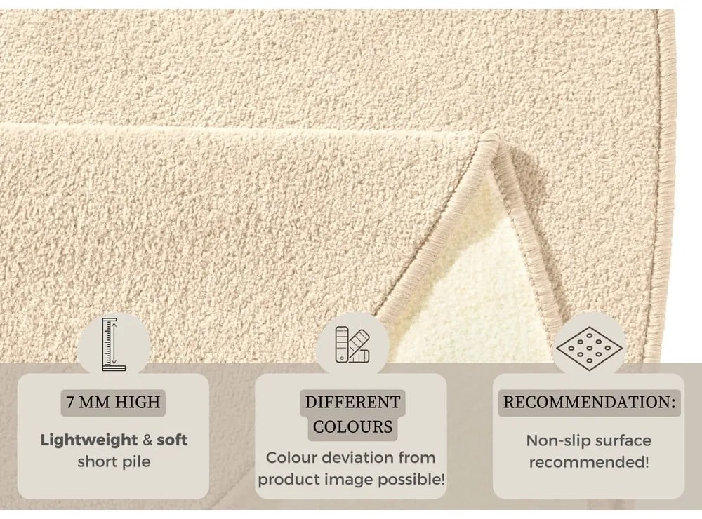 Bézs kerek szőnyeg ø 200 cm Fancy – Hanse Home