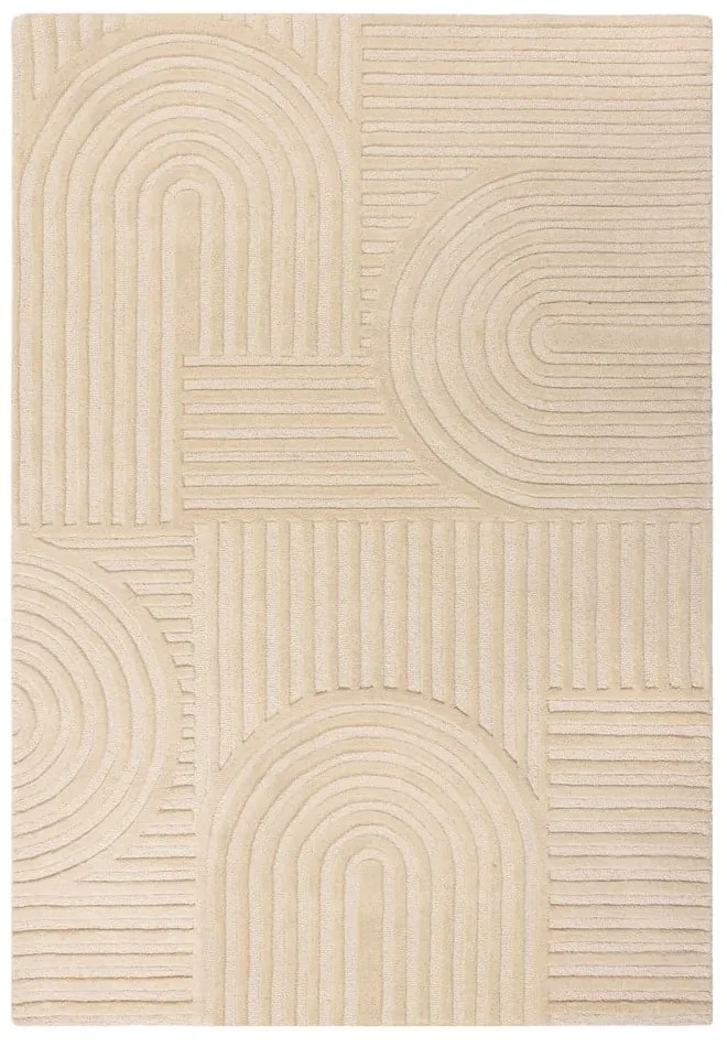 Bézs gyapjú szőnyeg 200x290 cm Zen Garden – Flair Rugs