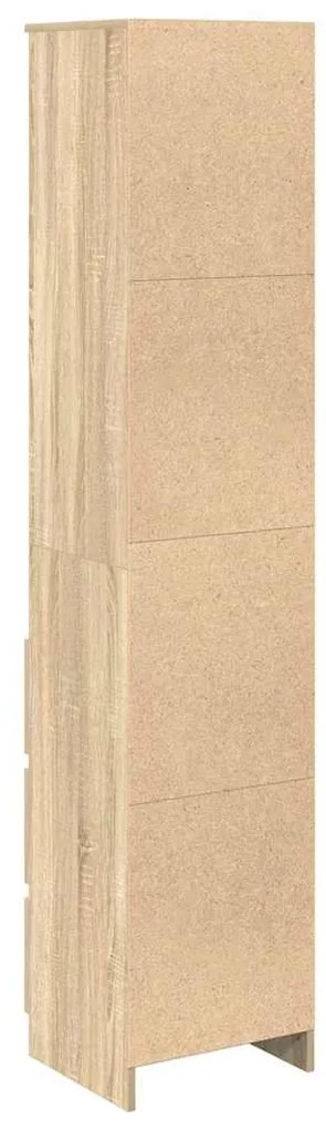 sonoma tölgy szerelt fa magasszekrény 37,5x35x180 cm