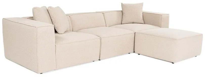 Sarokkanapé Lora (L1-O1-1R-POUFFE ) - Barackszín