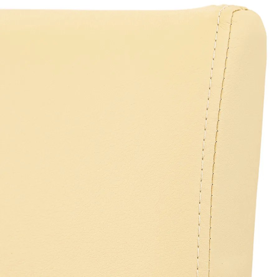 Kelly bőr étkezőszék bézs színben