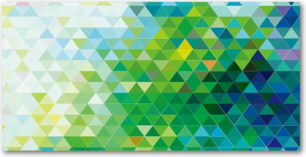 Lacobel Absztrakt panel háromszögek 140x70 cm Ragasztó