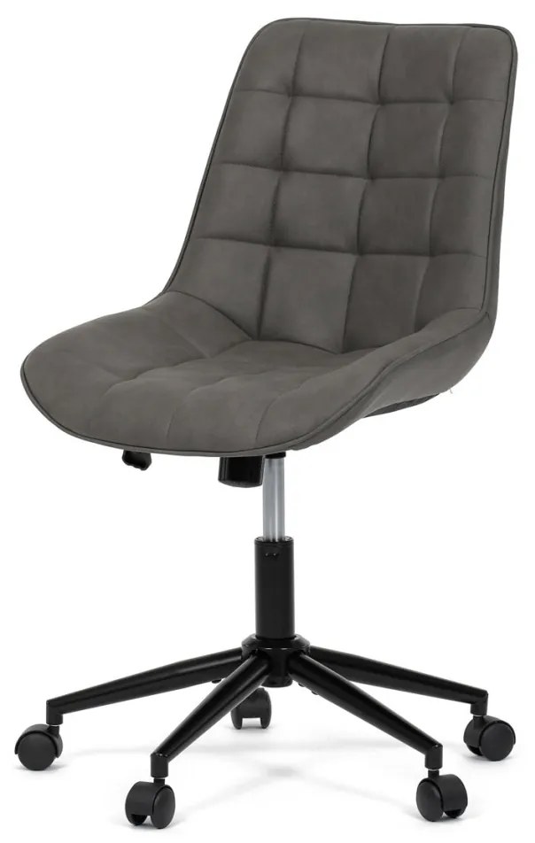 Scaun pivotant de birou cu tapițerie din material gri. KA-V3120