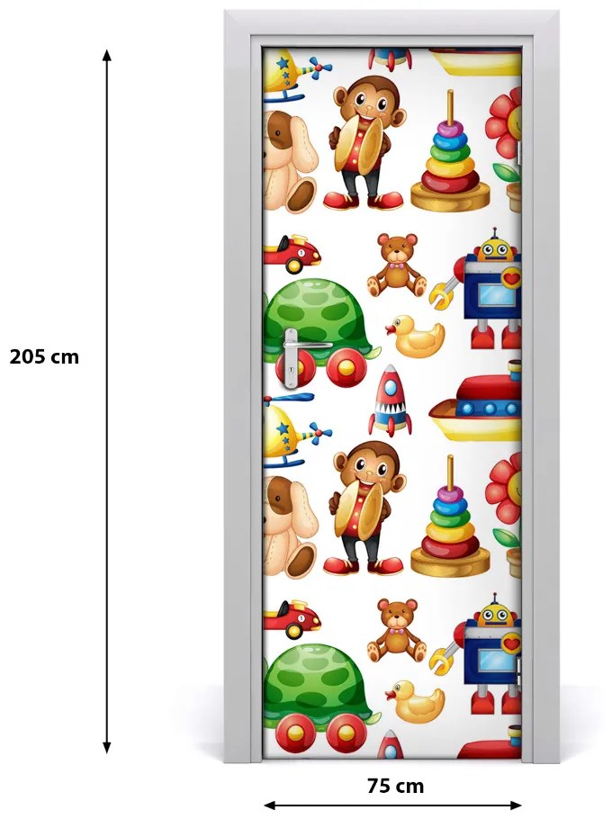 Ajtómatrica Játékok 75x205 cm