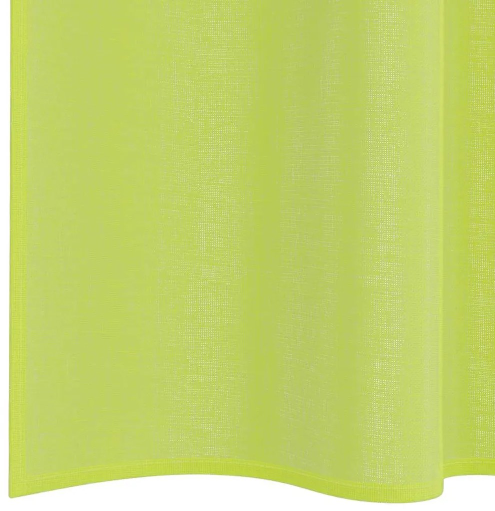 2 db almazöld fátyolfüggönyök rúd zsebekkel 140x260 cm