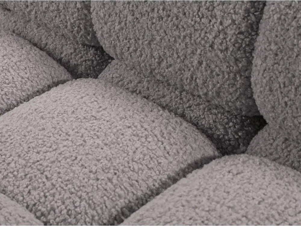 Világosszürke buklé moduláris sarokkanapé (jobb oldali) Bellis – Micadoni Home