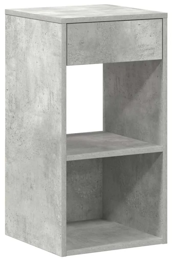 Éjjeliszekrények fiókos 2 db betonszürke 35x34x66,5 cm