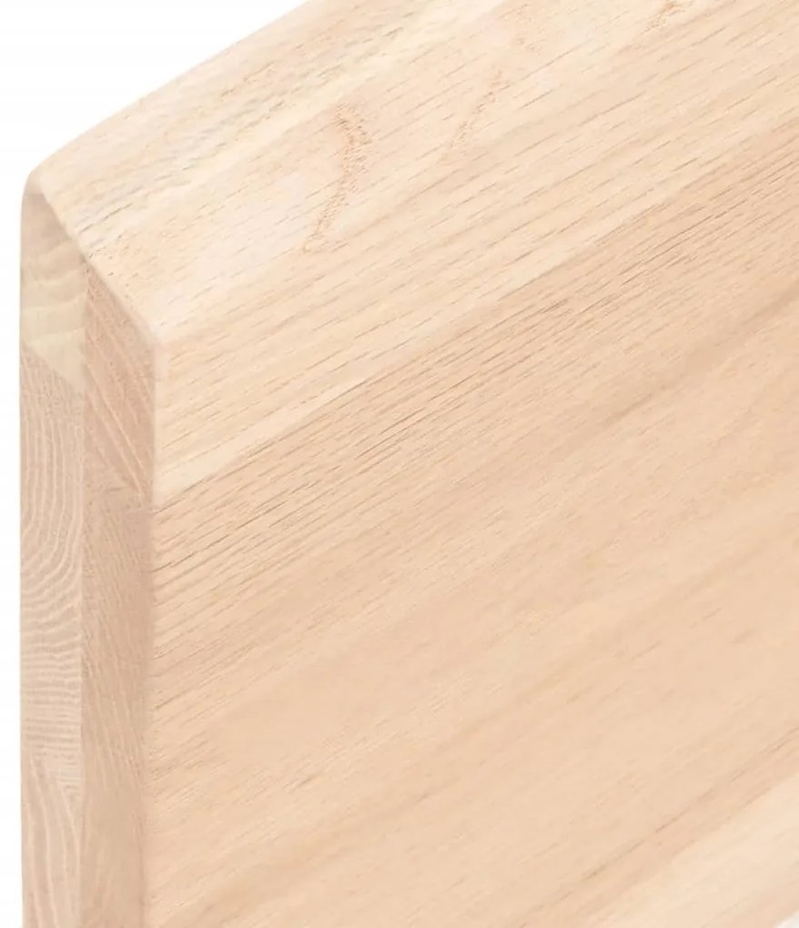 kezeletlen tömör tölgyfa fali polc 120x50x(2-4) cm