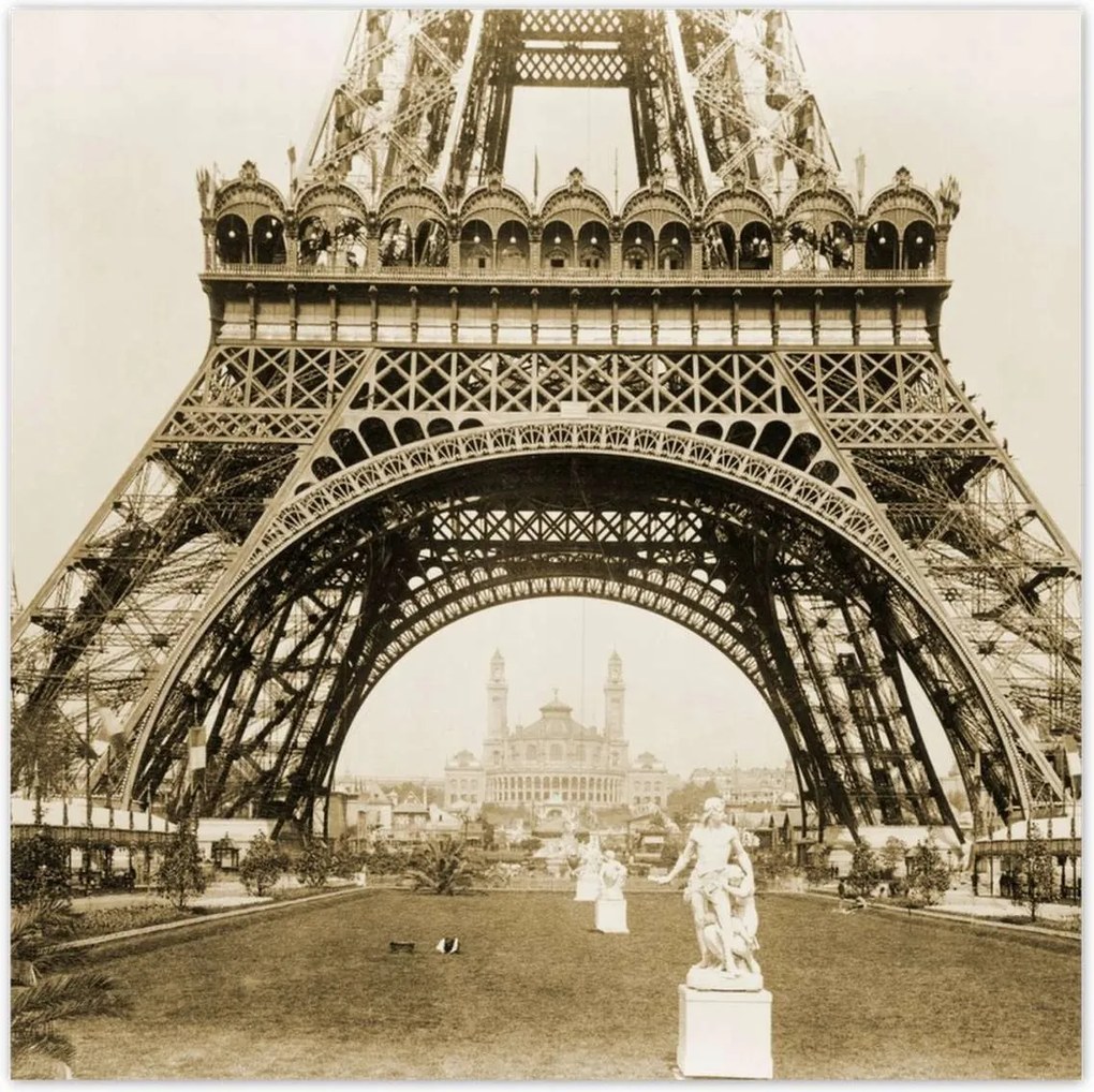 Poszterek 30x30 Régi kép az Eiffel-toronyról