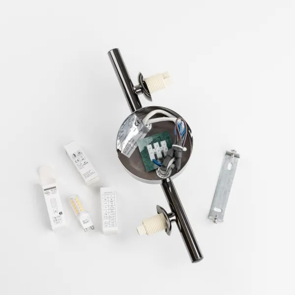 Brilagi - LED fali lámpa MILLA 3xG9/3W/230V fekete króm/fehér