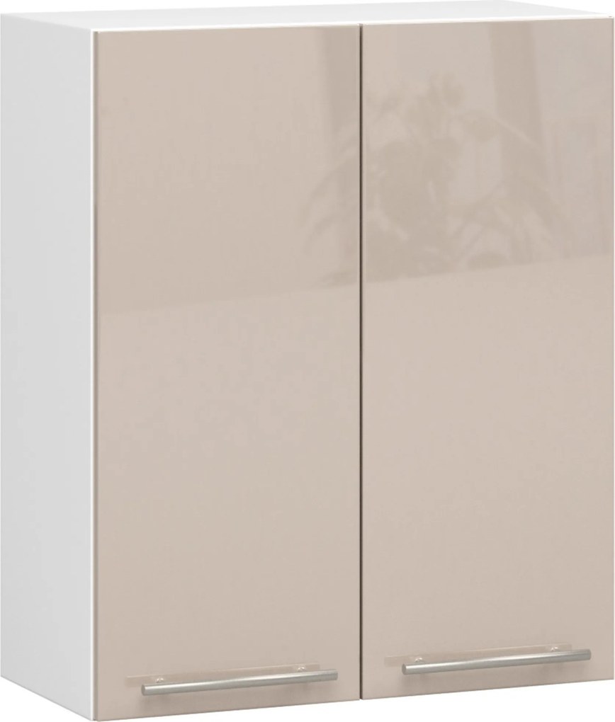 Akasztós Konyhaszekrény Olivia W60 H720 Fehér-cappuccino Fényes Akd