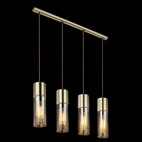 GLOBO 21000-4HM - Csillár zsinóron ANNIKA 4xE27/25W/230V réz