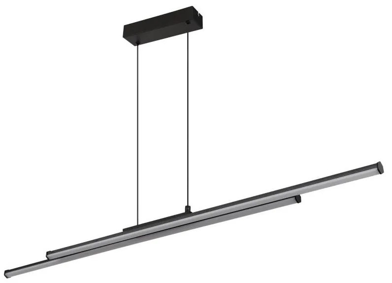 Globo 67342-24H - LED Csillár zsinóron KIRINA LED/24W/230V 3000K fekete