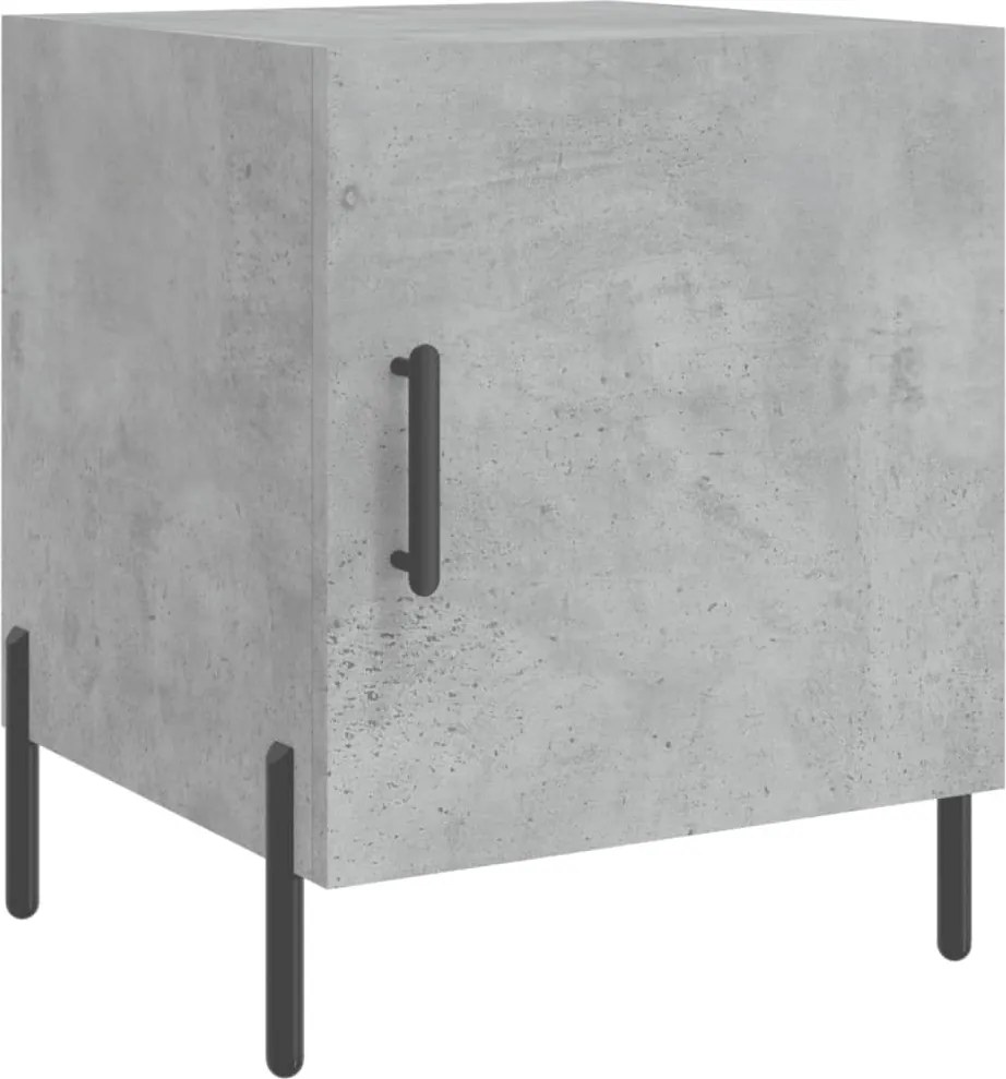 vidaXL betonszürke szerelt fa éjjeliszekrény 40 x 40 x 50 cm