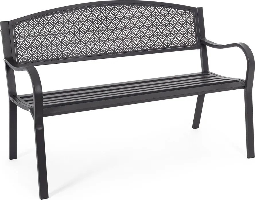 Antracitszürke fém kerti pad Lizette – Bizzotto