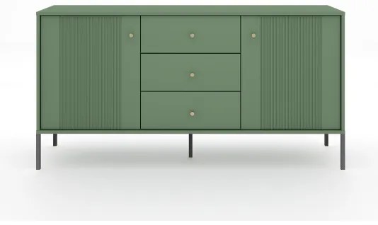LUE komód, zöld/fekete