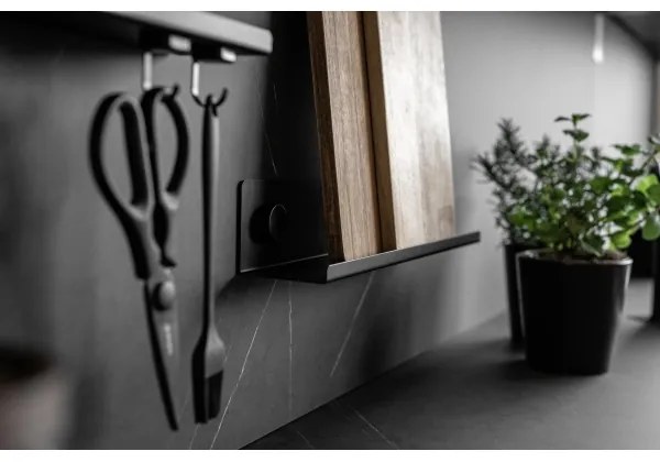 WENKO 71146800 - JET fűszertartó készlet 40x7,5 cm fekete