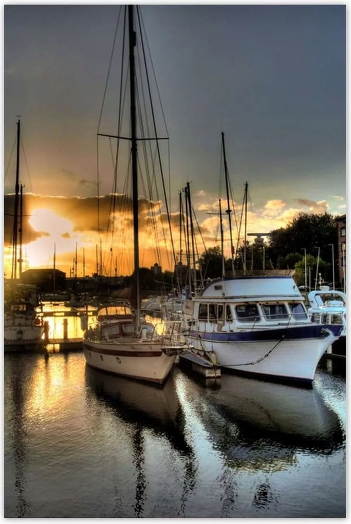 Poszterek 80x120 Nyugat a kikötőben