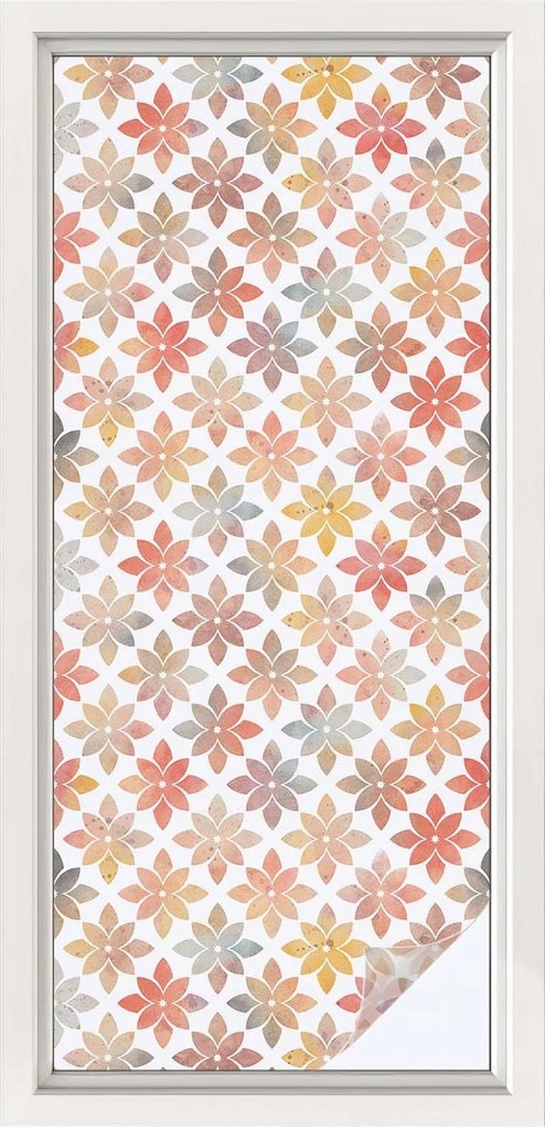 Öntapadós szélvédő furnér Adatvédelem Virágos szépség 50x116