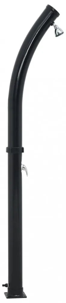 fekete szolárzuhany 214 cm 20 L