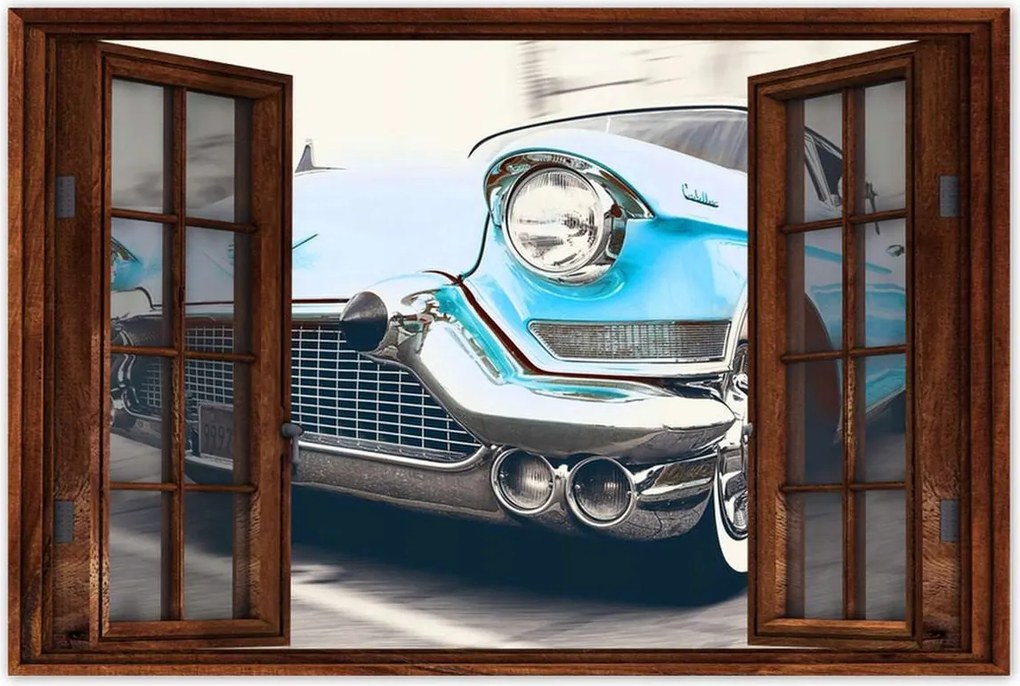 Poszterek 90x60 Kék Cadillac