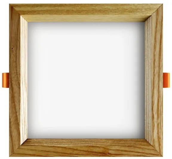 APLED - LED Lámpa SQUARE WOODLINE LED/12W/230V 4000K 17x17 cm kőris tömör fa