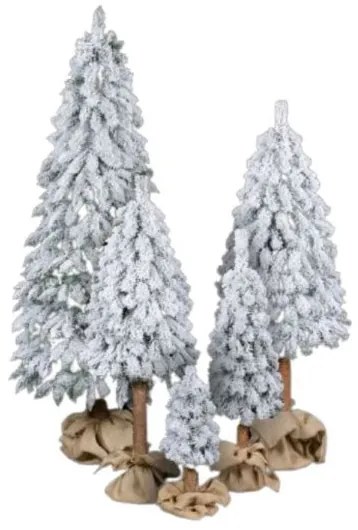 Karácsonyfa tönkön - Hegyi Lucfenyő 120cm Snowy