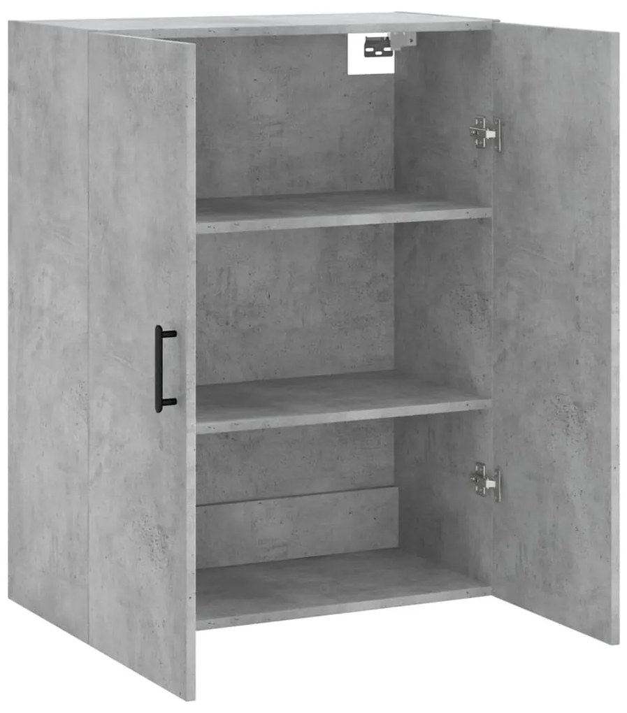 betonszürke fali szekrény 69,5x34x90 cm