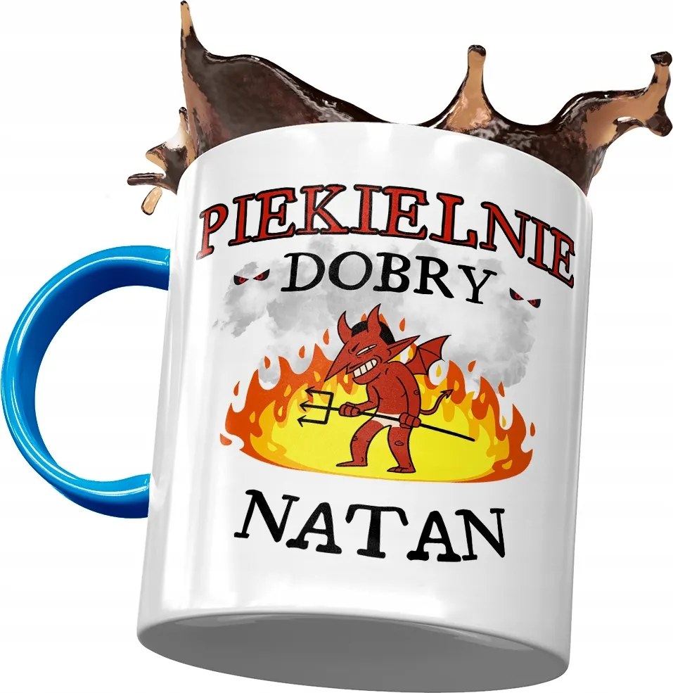 Kék Bögre Nátán Férj Kolléga Ajándék Nyomtatott Fotóval