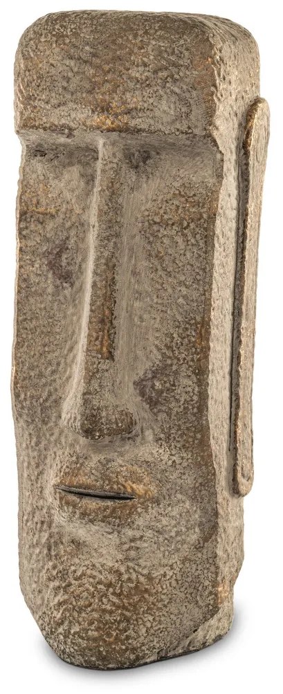 Kerámia Moai szobor Bézs Dísztárgy 41x13,5x13,5cm