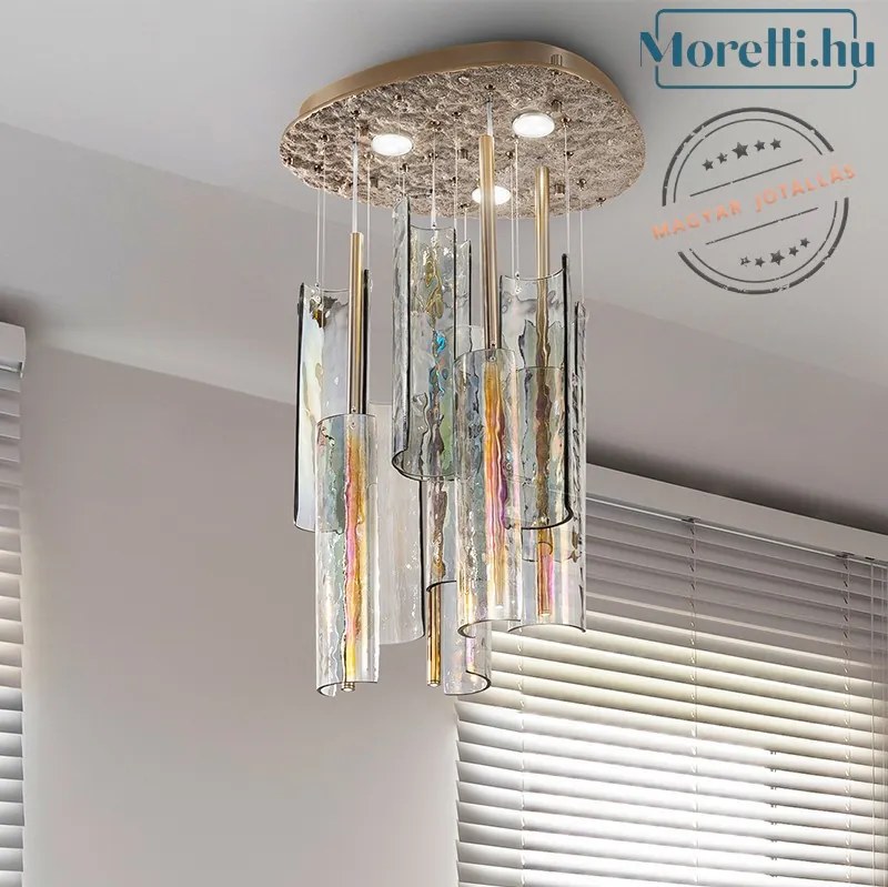 PATRIZIA VOLPATO 7700-S80-CLEAR IRIDE Glamour Függesztett Lámpa LED IP20