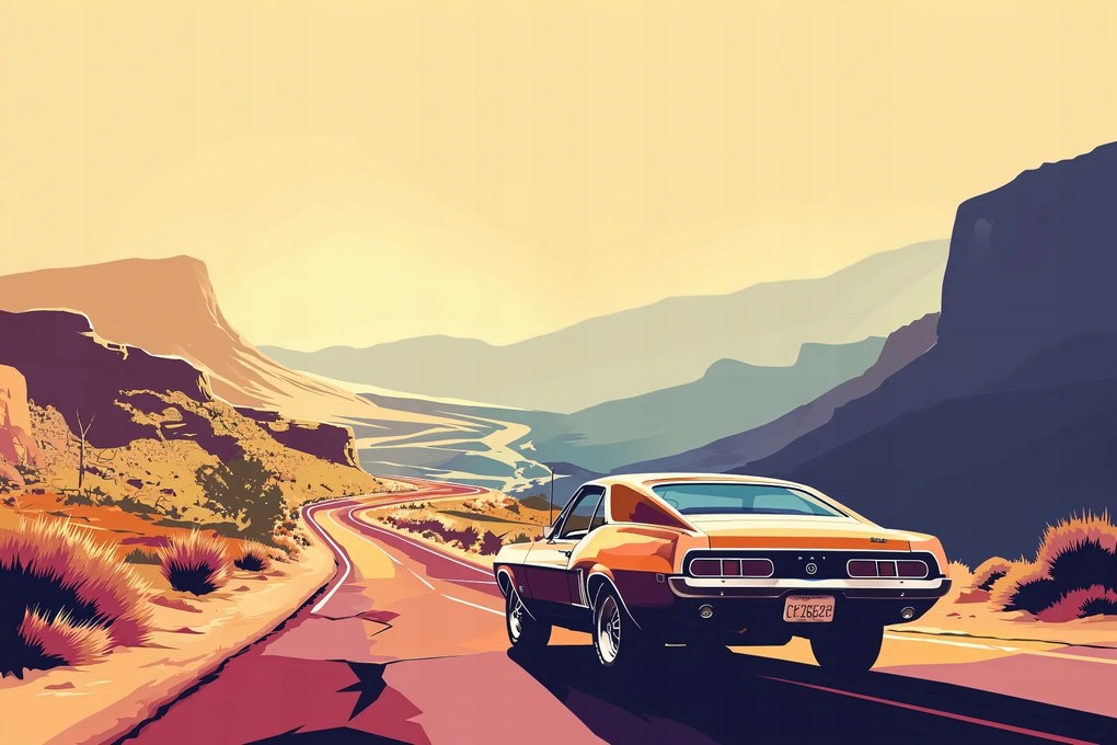 Poszter 91,5x61cm A lenyugvó nap útja