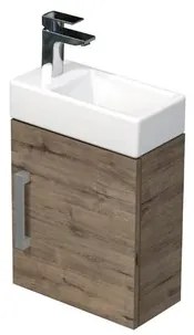SAT Cube Way Fürdőszobaszekrény mosdóval 40x47,5x20 cm Wellington tölgy matt CUBE320401DDW