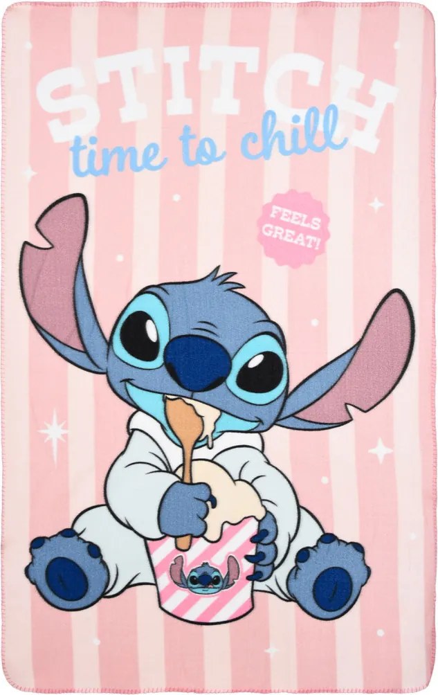 Disney Lilo és Stitch, A csillagkutya Time to Chill polár takaró 100x150cm