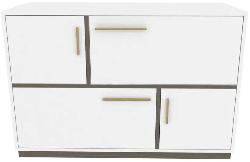 Konzolasztal Mares - White, Grey