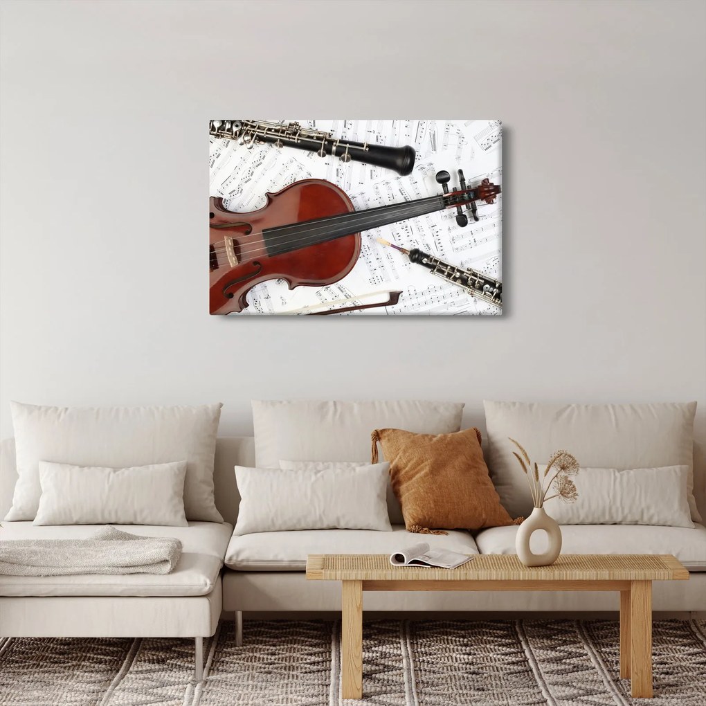 Kép - Hangszerek (90x60 cm)