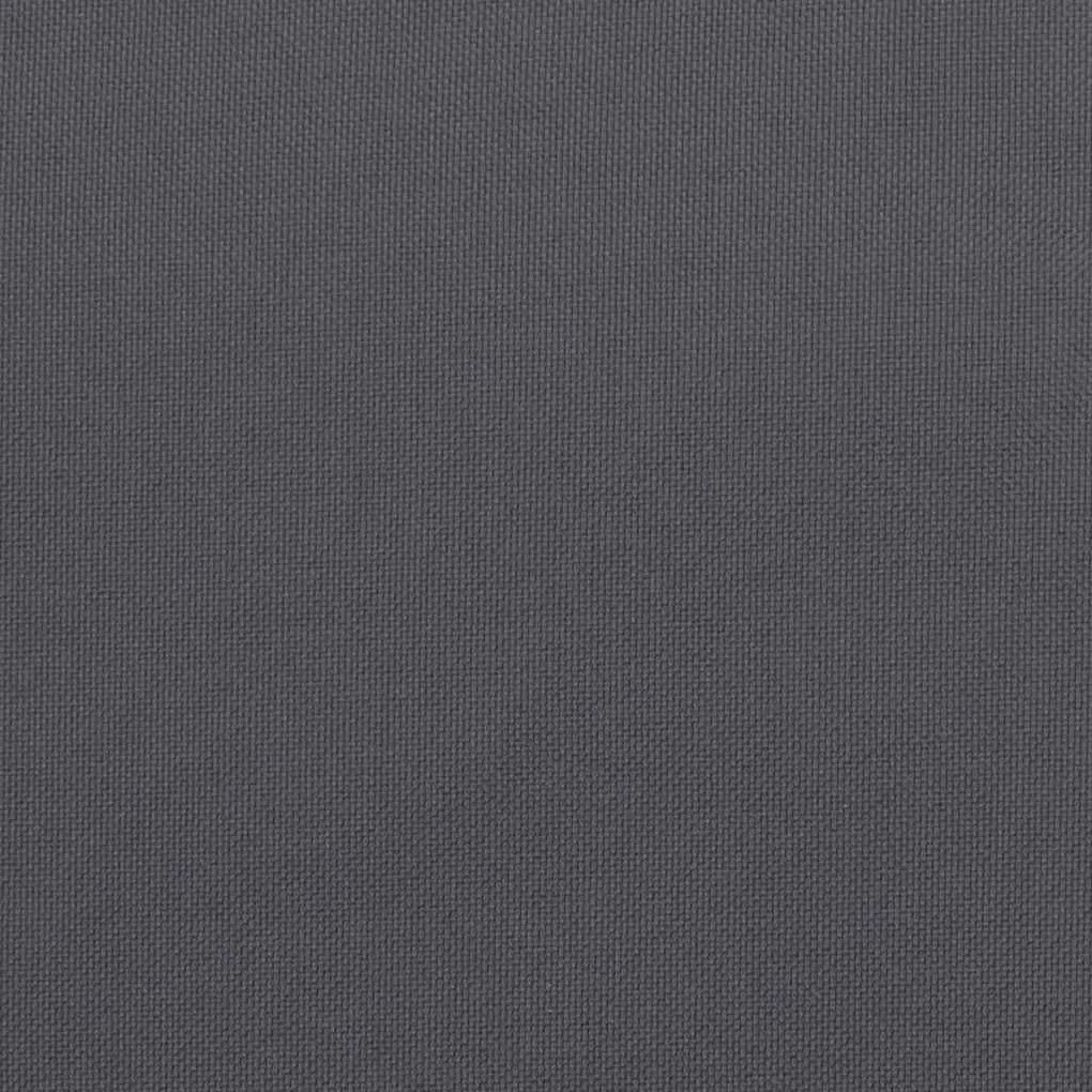 antracitszürke szövet raklappadló-párna 60x60x9,5 cm