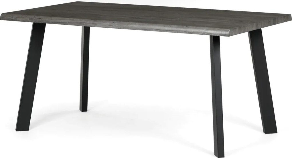 Étkezőasztal 160 × 90 cm MDF szürke tölgy GREY