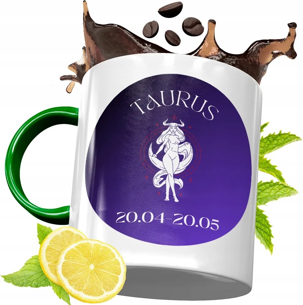 Bögre Zöld Csillagjegyek Horoszkóp Ajándék fényképes nyomtatással