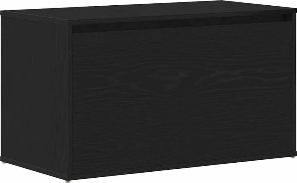 vidaXL Előtér pad fiókkal Fekete tölgy 80 x 40 x 45 cm Faanyag