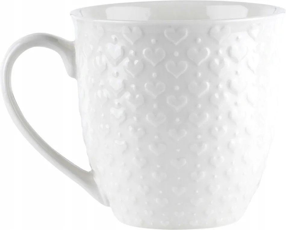 Nagy Kerámia Bögre kávé italok tea gyógynövények fehér 580 ml