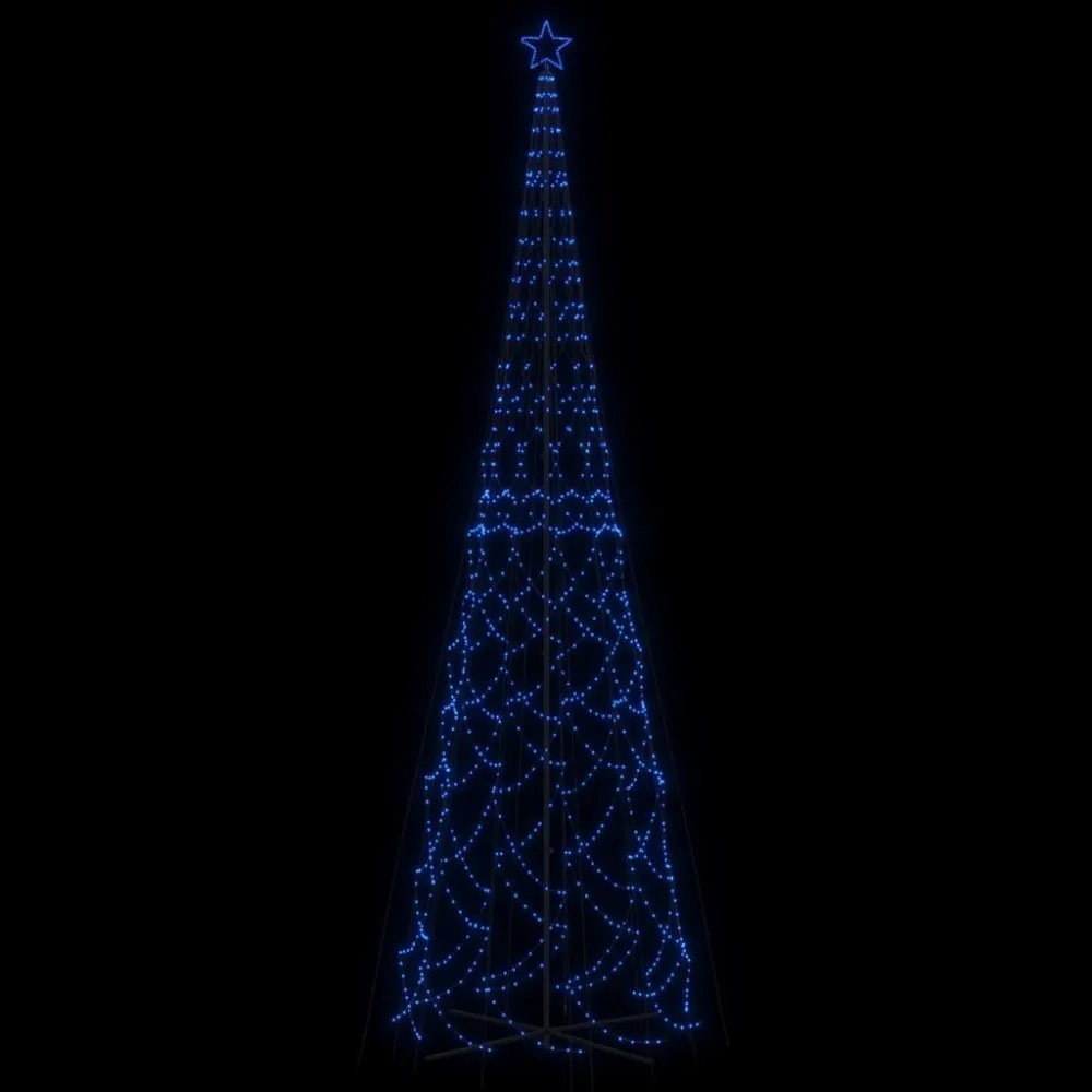 kúp alakú karácsonyfa 3000 kék LED-del 230 x 800 cm
