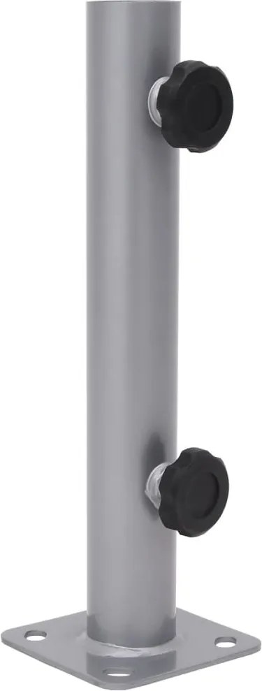 vidaXL ezüstszínű acél napernyőtalp rúdhoz Ø32/34/38 mm