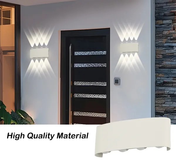 Brilagi - LED kültéri fali világítótest FLAREBOX LED/8W/230V fehér IP65