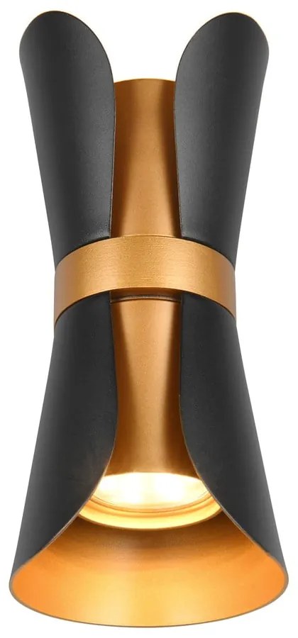 Fekete-bronzszínű fali lámpa Coat – Trio