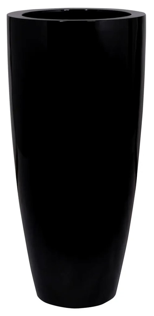Dax virágcserép, fekete színű, többféle méretben - Pottery Pots méret: XL - 100 cm, ⌀ 47 cm