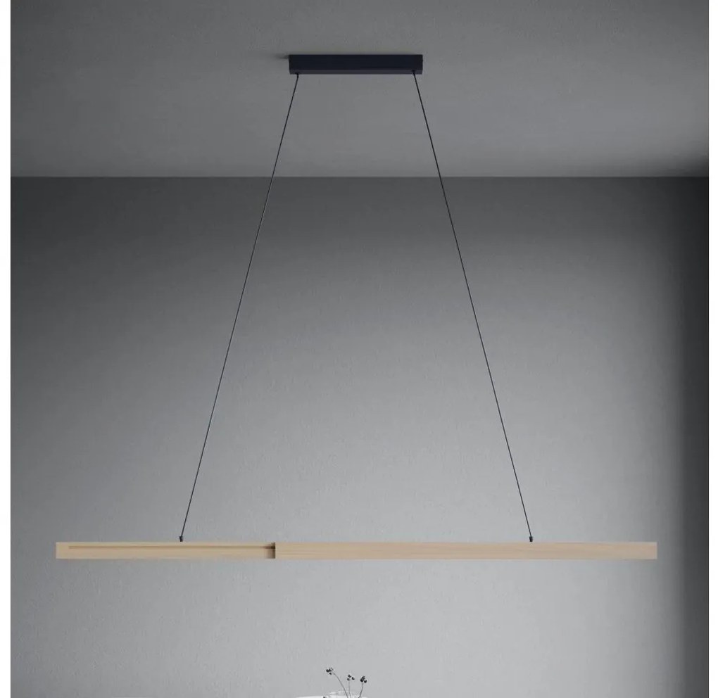 Eglo 390369 - LED Dimmelhető csillár zsinóron MONTEBUONO LED/21W/230V 3000K barna