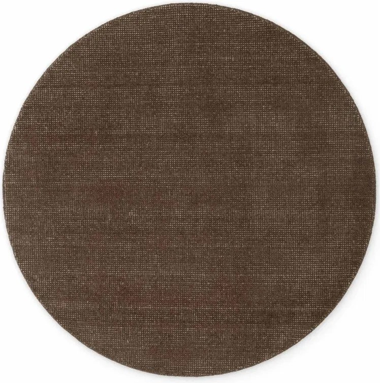 Barna kézi szövésű gyapjú kerek szőnyeg ø 160 cm Greenwich – Ted Baker